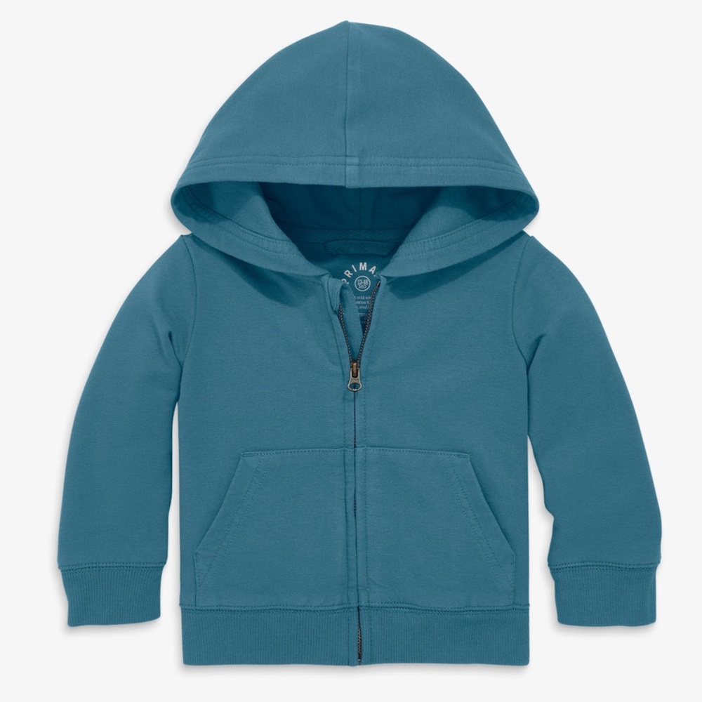 Primary Slate Blue Baby Hoodie - 12-18 Months